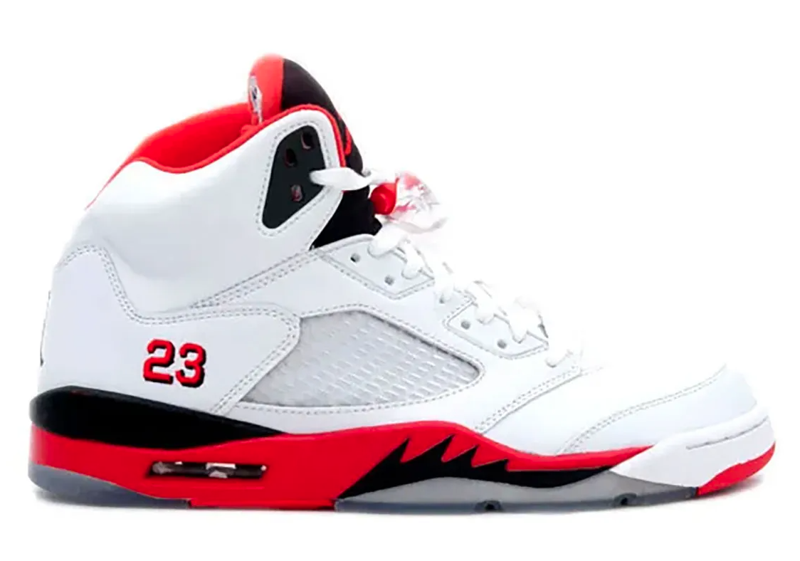 25 air jordan v fire red best sale