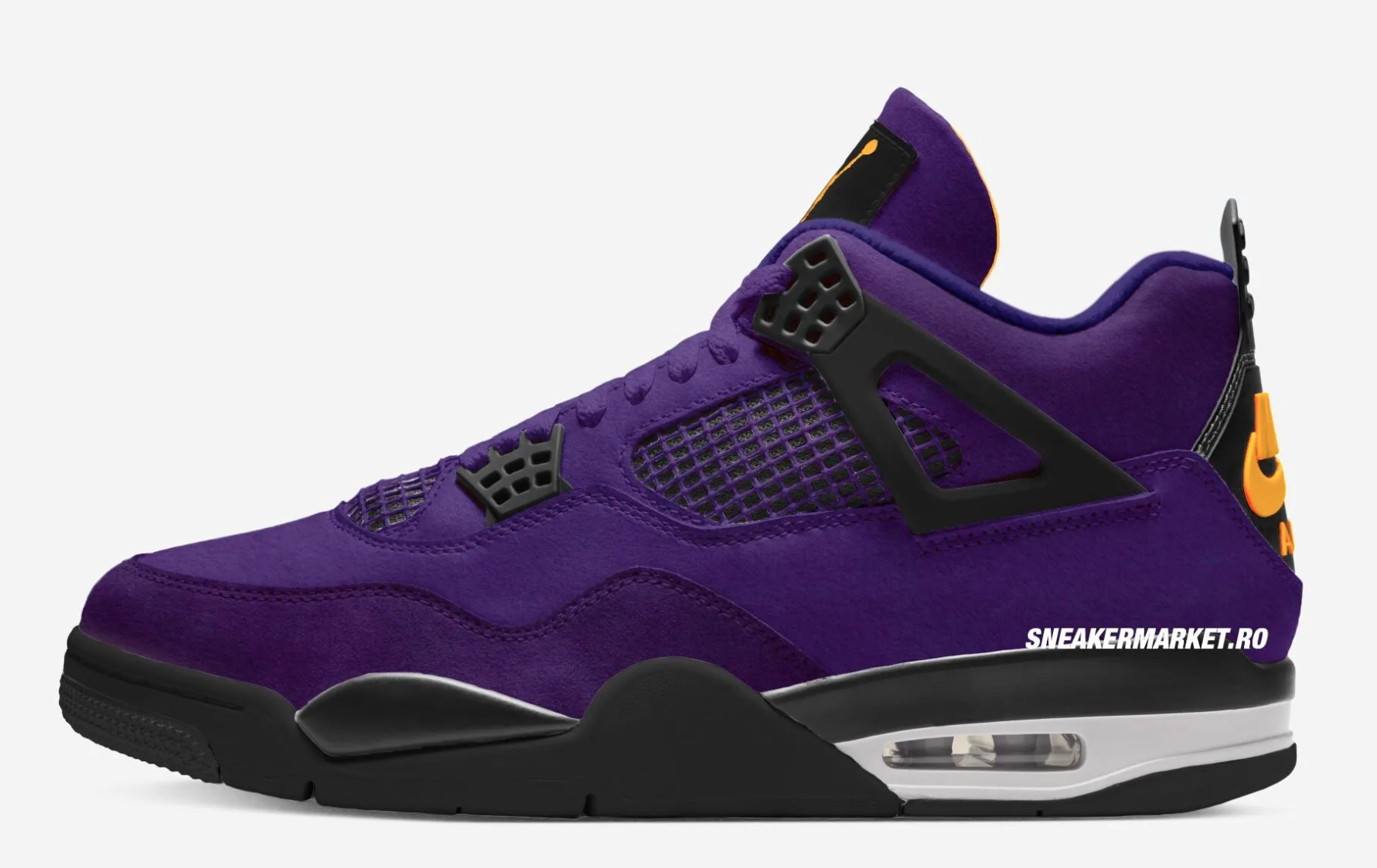 スニーカー Nike Jordan 4 Lakers/Imperial Purple Air Jordan 4 'Imperial Purple' Gives LA Lakers Vibes – CrepProtect EU